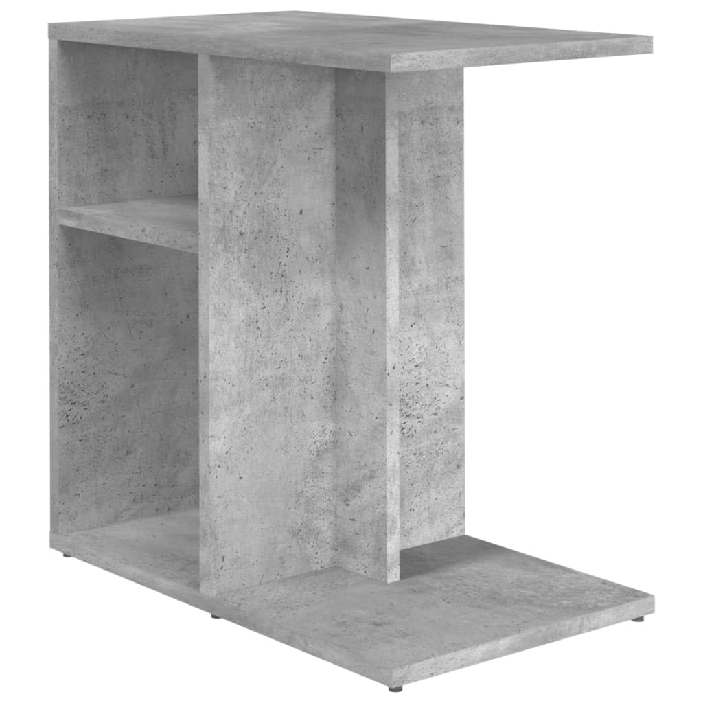 Mesa Auxiliar Vidaxl Concrete Grey 50x30x50 Cm Madera De Ingeniería - Venta Internacional.