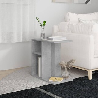 Foto 2 | Mesa Auxiliar Vidaxl Concrete Grey 50x30x50 Cm Madera De Ingeniería - Venta Internacional.