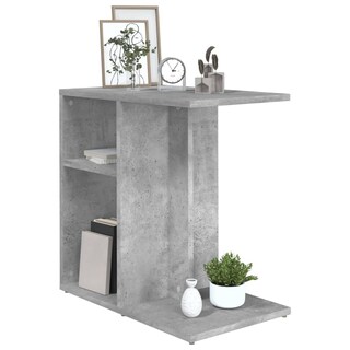 Foto 3 | Mesa Auxiliar Vidaxl Concrete Grey 50x30x50 Cm Madera De Ingeniería - Venta Internacional.
