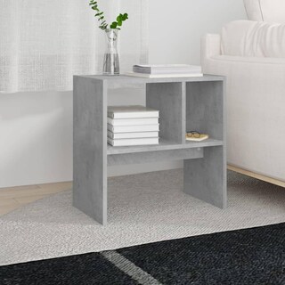 Foto 4 | Mesa Auxiliar Vidaxl Concrete Grey 50x30x50 Cm Madera De Ingeniería - Venta Internacional.