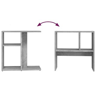 Foto 7 | Mesa Auxiliar Vidaxl Concrete Grey 50x30x50 Cm Madera De Ingeniería - Venta Internacional.
