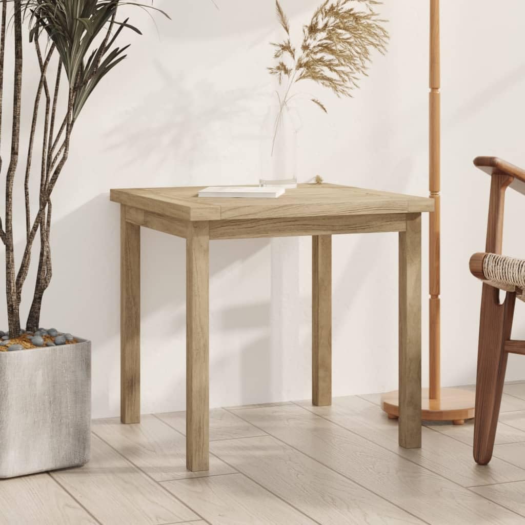 Foto 3 pulgar | Mesa Auxiliar Vidaxl De Madera Maciza De Teca  45 X 45 X 45 Cm  Color Marrón - Venta Internacional.