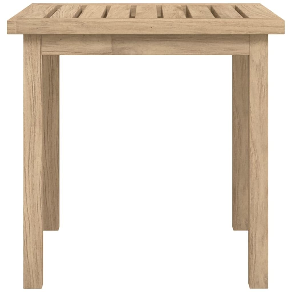 Foto 6 pulgar | Mesa Auxiliar Vidaxl De Madera Maciza De Teca  45 X 45 X 45 Cm  Color Marrón - Venta Internacional.