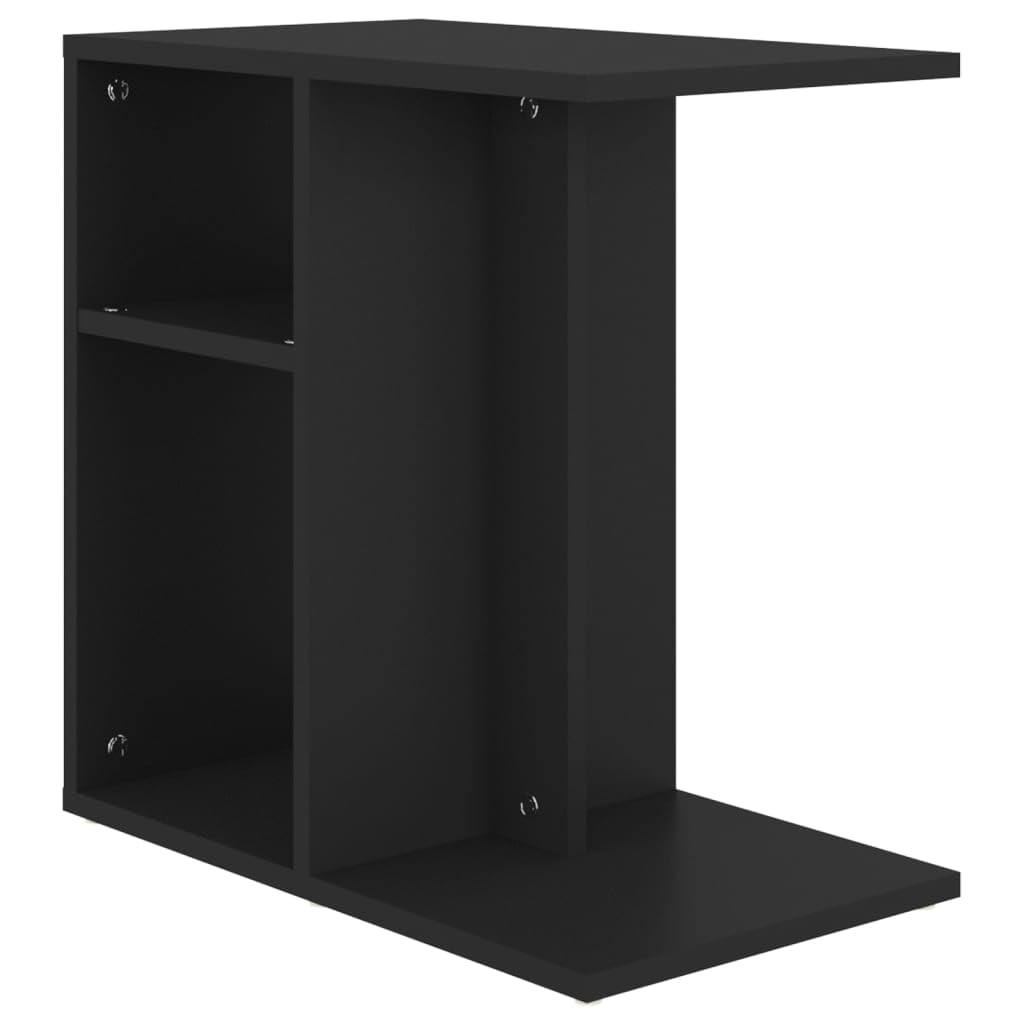 Mesa Auxiliar Vidaxl Negra 50x30x50 Cm Madera Mecanizada - Venta Internacional.