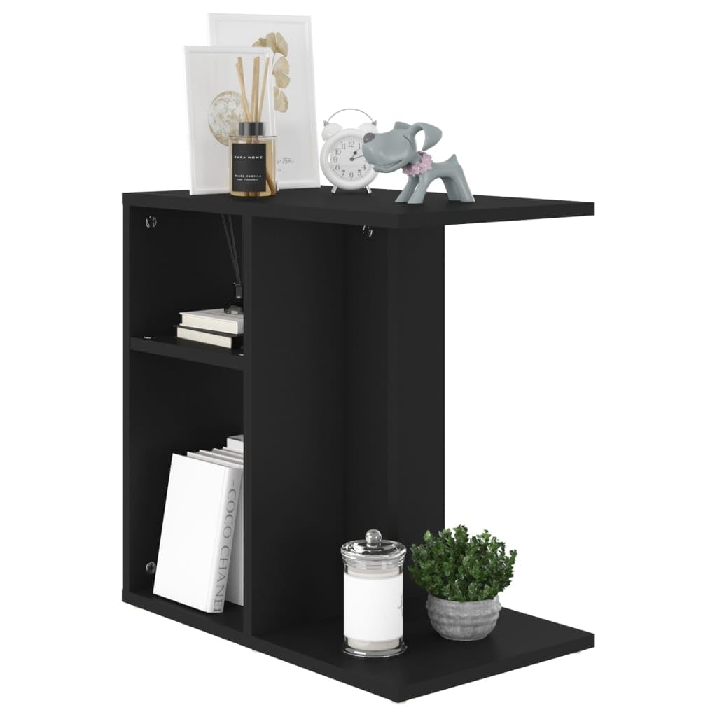 Foto 4 pulgar | Mesa Auxiliar Vidaxl Negra 50x30x50 Cm Madera Mecanizada - Venta Internacional.