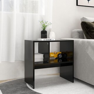 Foto 4 | Mesa Auxiliar Vidaxl Negra 50x30x50 Cm Madera Mecanizada - Venta Internacional.