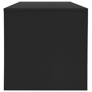 Foto 6 | Mesa De Café Vidaxl De Aglomerado Negro Con Estante 100x40x40 Cm - Venta Internacional.