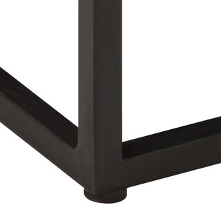 Foto 5 | Mesa Auxiliar Vidaxl De Madera Maciza Reciclada De 30 X 30 X 33 Cm Con Patas De Hierro - Venta Internacional.