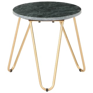 Foto 6 | Mesa De Café Vidaxl Green Real Stone Con Textura De Mármol - Venta Internacional.