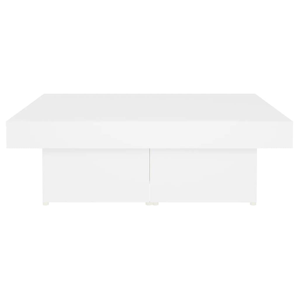 Foto 7 pulgar | Mesa De Café Vidaxl De Madera De Ingeniería Blanca 90x90x28 Cm - Venta Internacional.