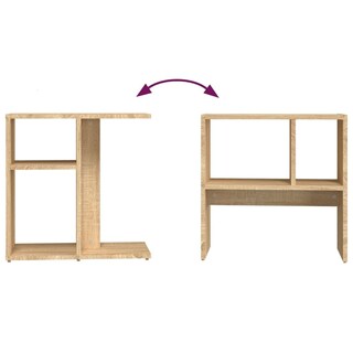 Foto 7 | Mesa Auxiliar Vidaxl Sonoma Oak 50x30x50 Cm Madera Mecanizada - Venta Internacional.