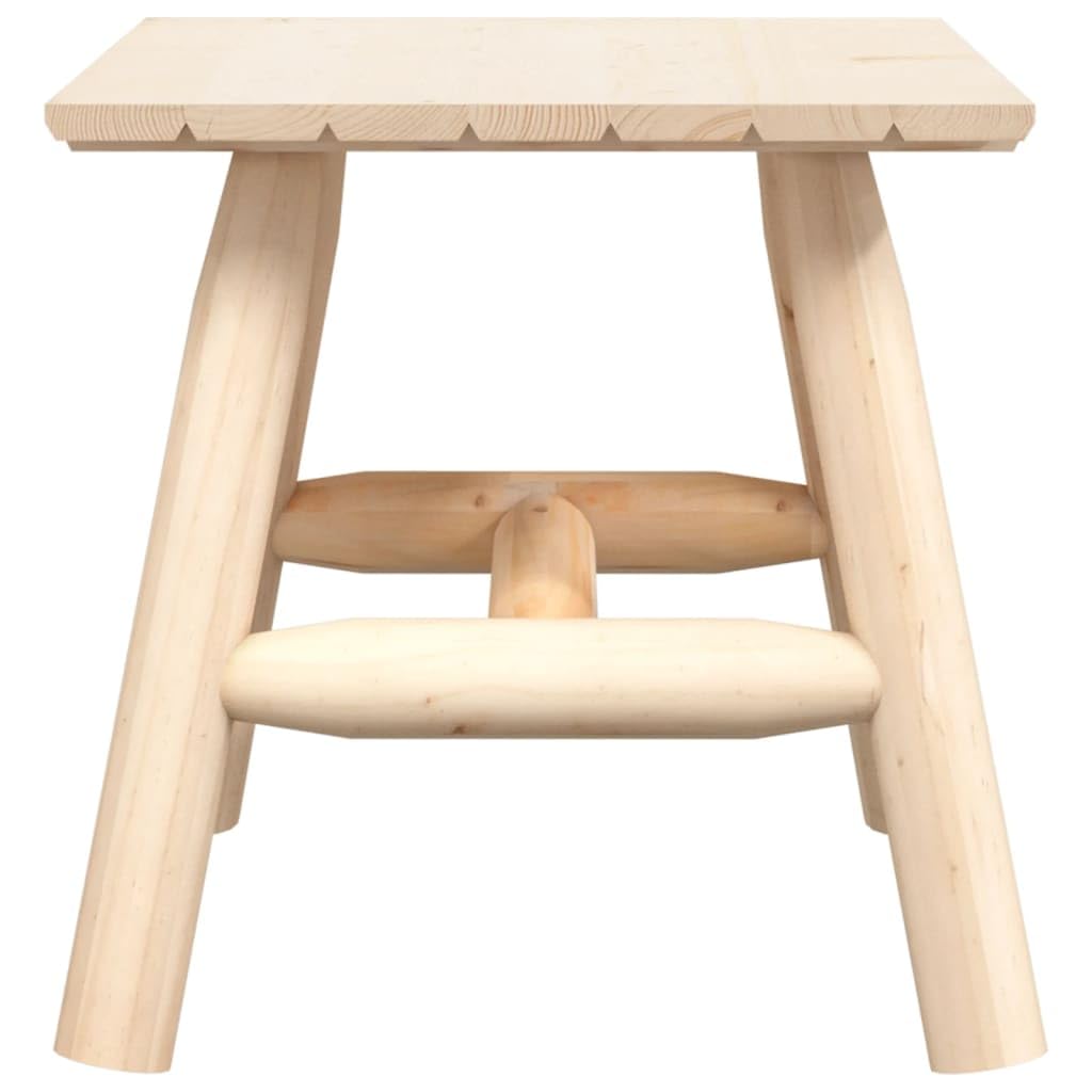 Foto 3 | Mesa Auxiliar Vidaxl De Madera Maciza De Abeto  Color Marrón  Para Exteriores - Venta Internacional.