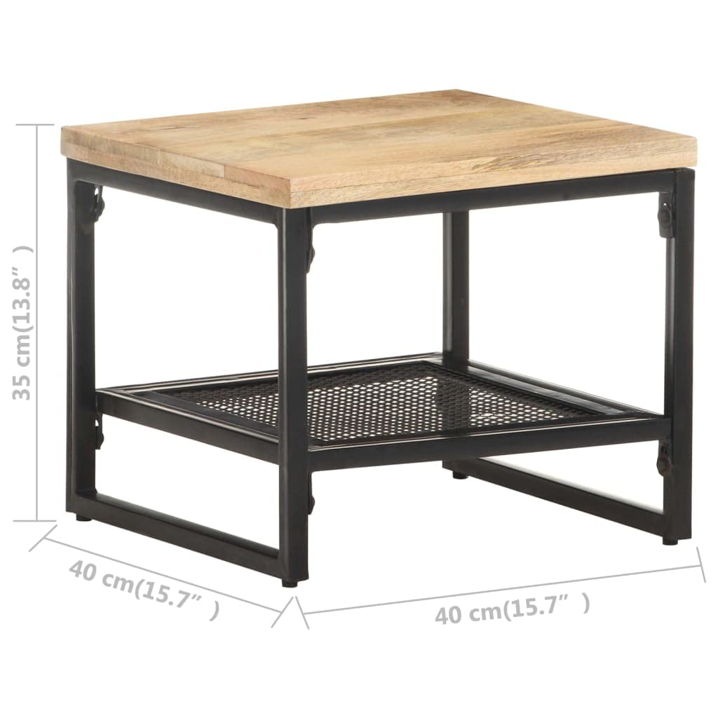 Foto 5 pulgar | Mesa Auxiliar Vidaxl  Estilo Granja  Madera Maciza De Mango Rugoso - Venta Internacional.