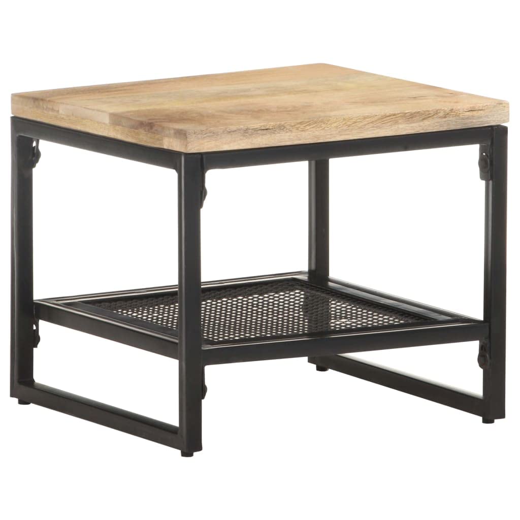 Foto 6 pulgar | Mesa Auxiliar Vidaxl  Estilo Granja  Madera Maciza De Mango Rugoso - Venta Internacional.
