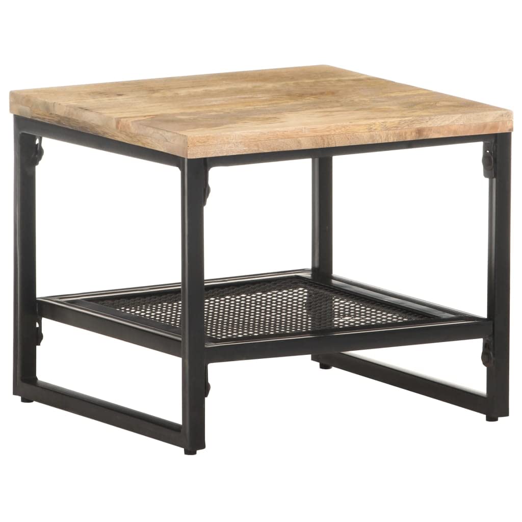 Foto 8 pulgar | Mesa Auxiliar Vidaxl  Estilo Granja  Madera Maciza De Mango Rugoso - Venta Internacional.