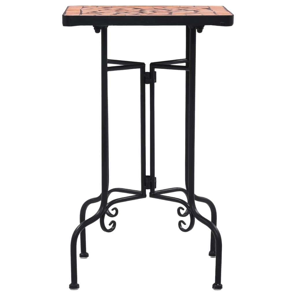 Foto 3 pulgar | Mesa Auxiliar Vidaxl Para Exteriores Con Tapa De Cerámica De Terracota En Mosaico - Venta Internacional.