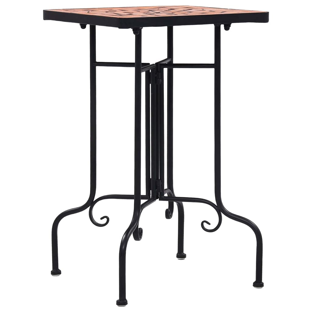 Foto 4 pulgar | Mesa Auxiliar Vidaxl Para Exteriores Con Tapa De Cerámica De Terracota En Mosaico - Venta Internacional.
