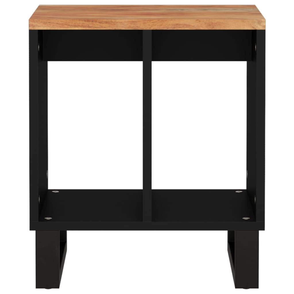 Foto 5 pulgar | Mesa Auxiliar Vidaxl De Madera Maciza De Acacia Con Almacenamiento De 40 X 31 X 46 Cm - Venta Internacional.