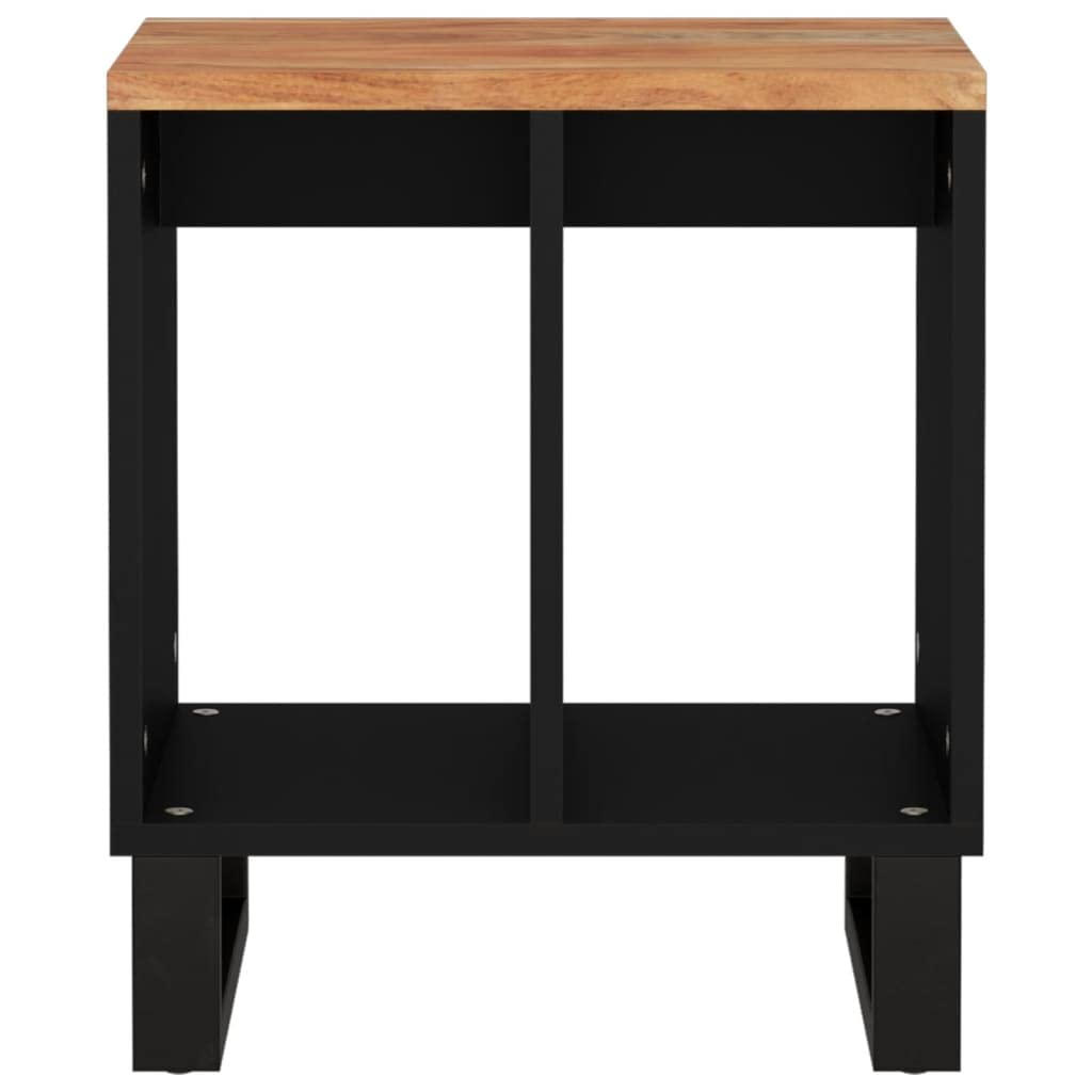 Foto 6 pulgar | Mesa Auxiliar Vidaxl De Madera Maciza De Acacia Con Almacenamiento De 40 X 31 X 46 Cm - Venta Internacional.