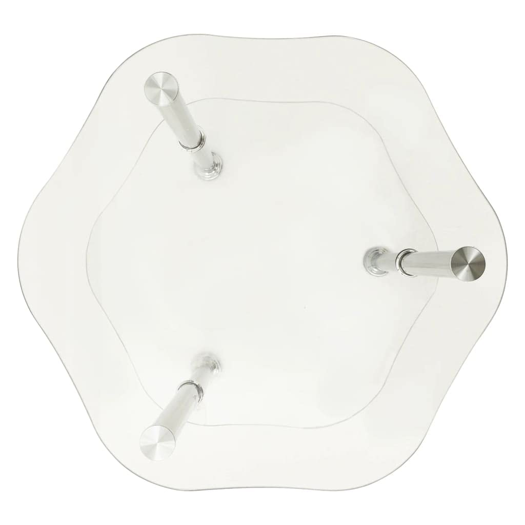 Foto 5 pulgar | Mesa Auxiliar Vidaxl De Vidrio Templado Transparente De 2 Niveles  38 X 38 X 50 Cm - Venta Internacional.