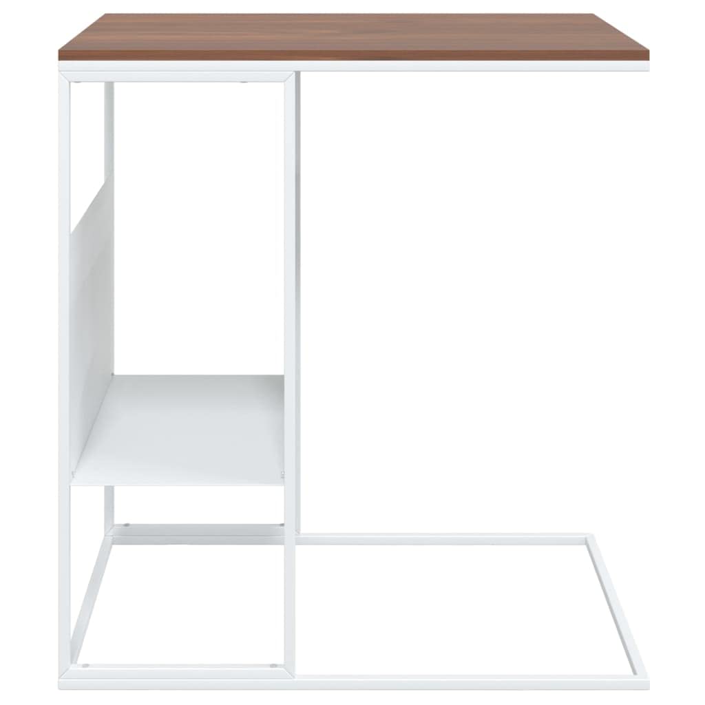 Foto 4 pulgar | Mesa Auxiliar Vidaxl Con Estructura De Hierro Y Madera Diseñada Con Almacenamiento - Venta Internacional.