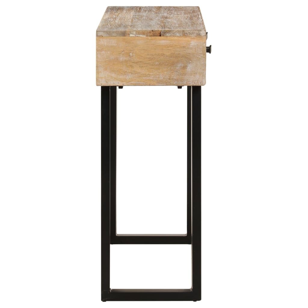 Foto 4 pulgar | Mesa Consola Vidaxl Industrial De Mango Marrón 100x30x75 Cm - Venta Internacional.