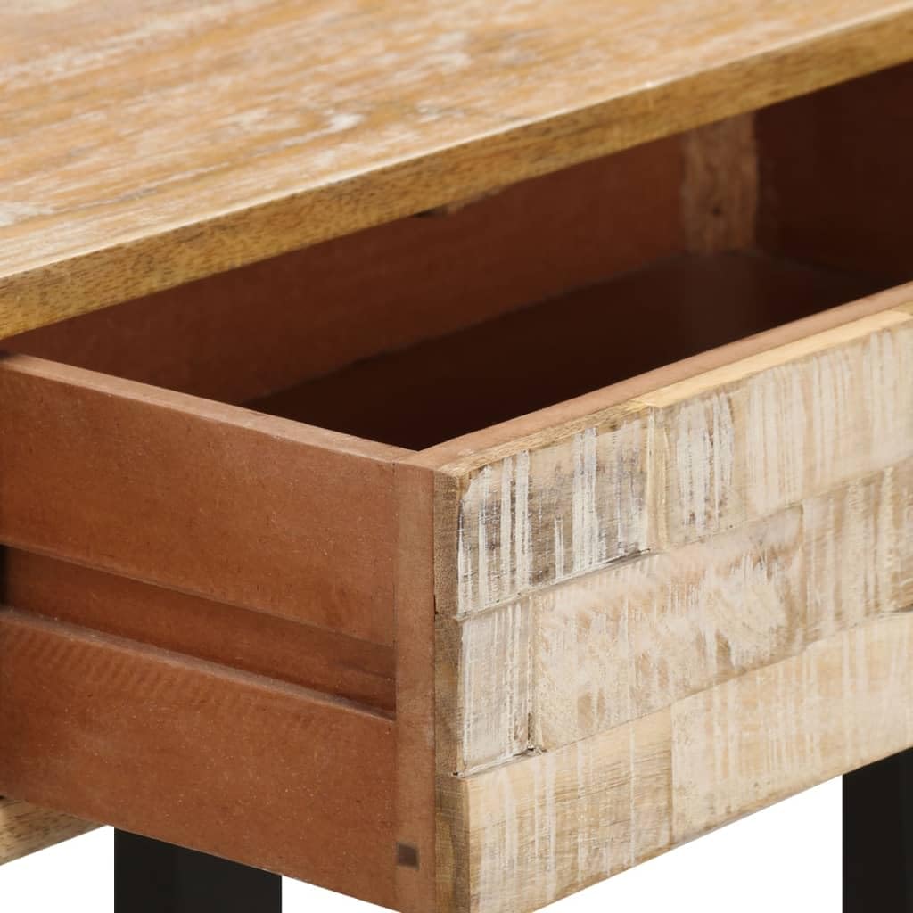 Foto 7 pulgar | Mesa Consola Vidaxl Industrial De Mango Marrón 100x30x75 Cm - Venta Internacional.