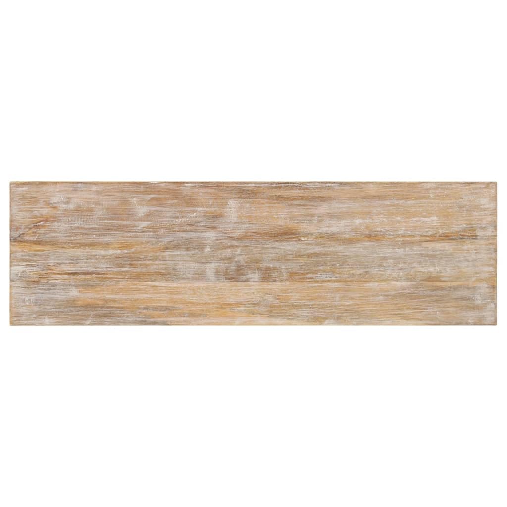 Foto 8 pulgar | Mesa Consola Vidaxl Industrial De Mango Marrón 100x30x75 Cm - Venta Internacional.