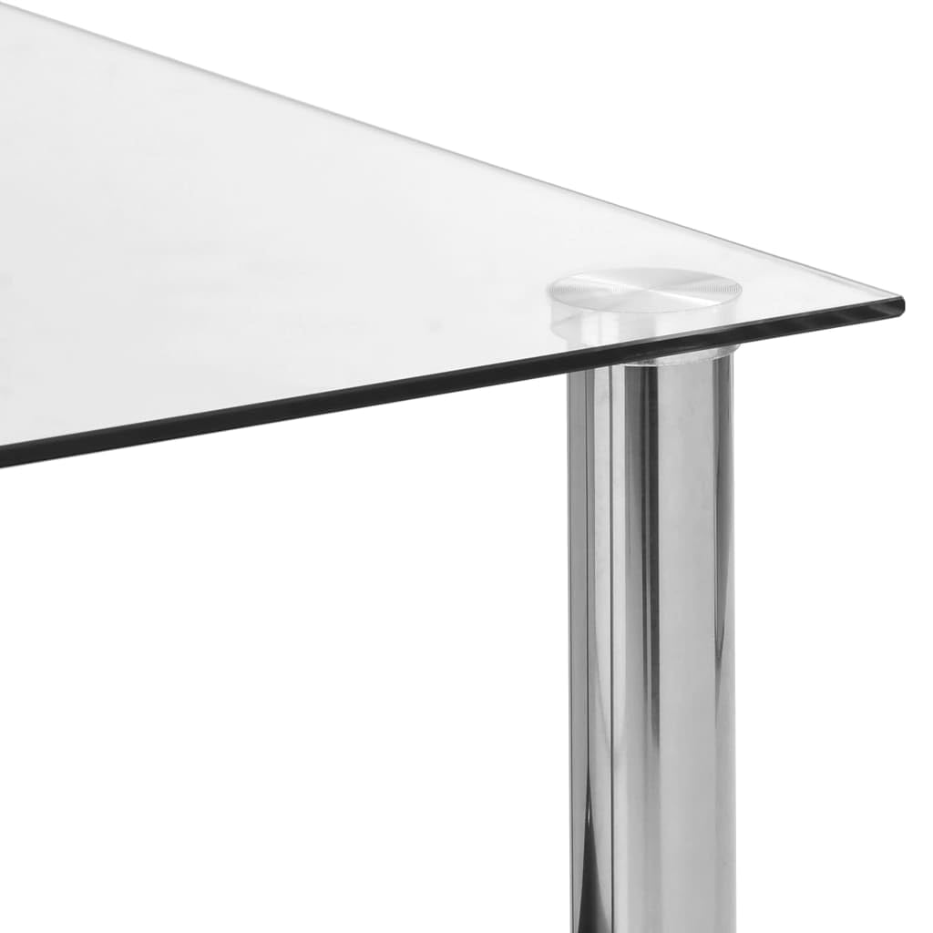 Foto 5 pulgar | Mesa Auxiliar Vidaxl De Vidrio Templado Transparente De 2 Niveles - Venta Internacional.