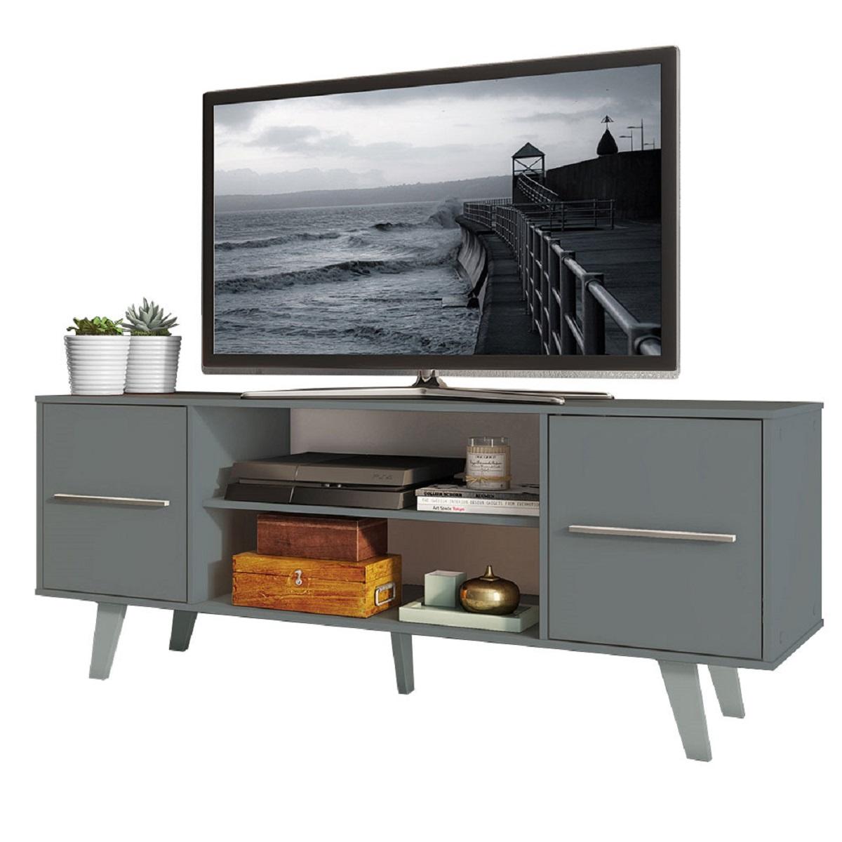 Mueble para TV Alameda Madesa Copenhaguen 55'' color Gris