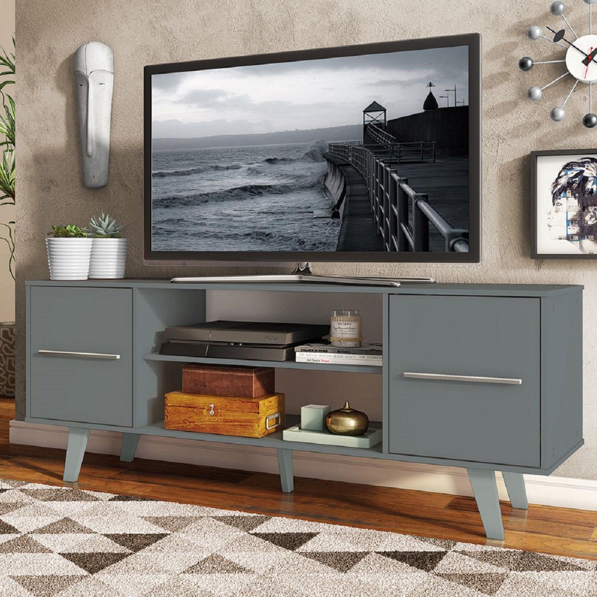 Foto 2 | Mueble para TV Alameda Madesa Copenhaguen 55'' color Gris