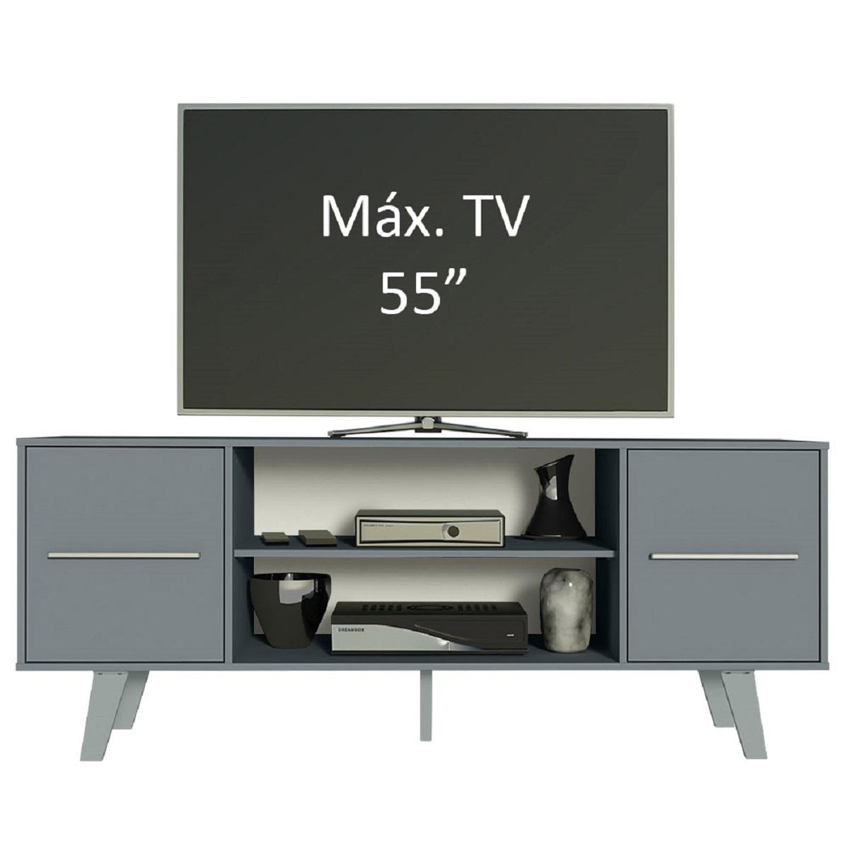 Foto 7 pulgar | Mueble para TV Alameda Madesa Copenhaguen 55'' color Gris