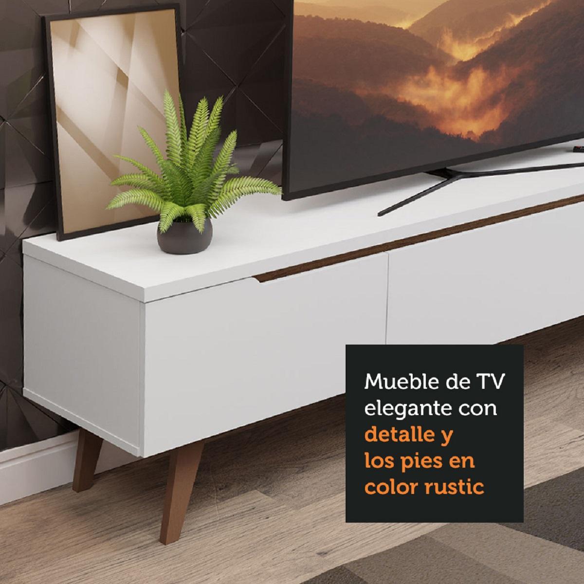 Foto 8 pulgar | Mueble Para Tv Madesa Reims Hasta 75'' color Blanco