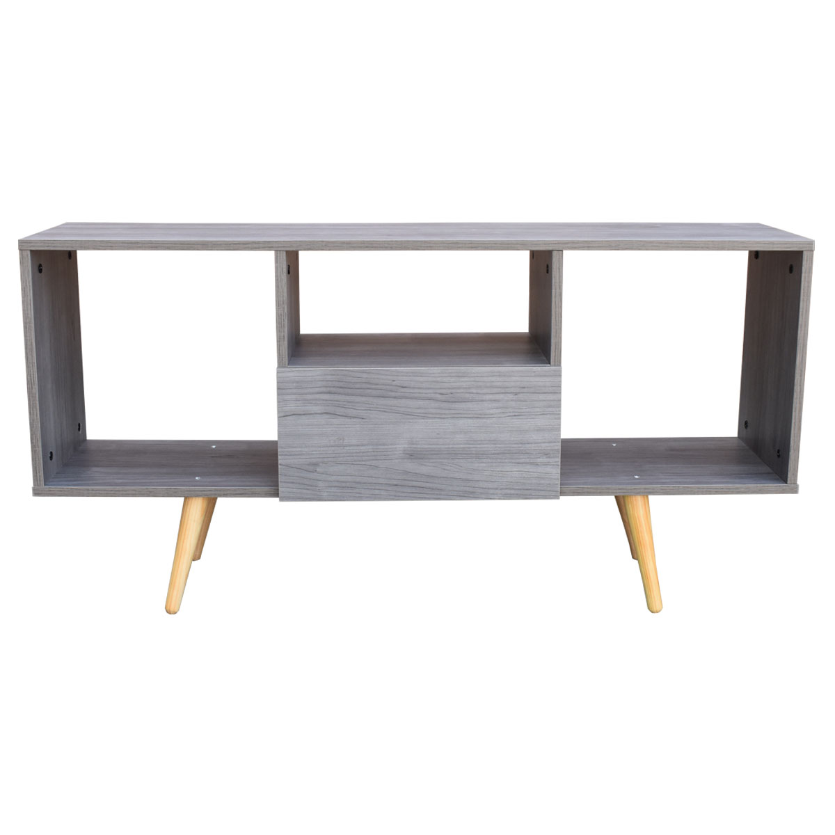 Mesa para Tv Hogare Mónaco color Gris