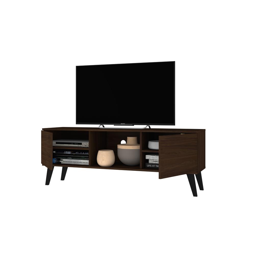 Mueble Rack Para Tv Midtown Concept Estilo Moderno Roble color Marrón