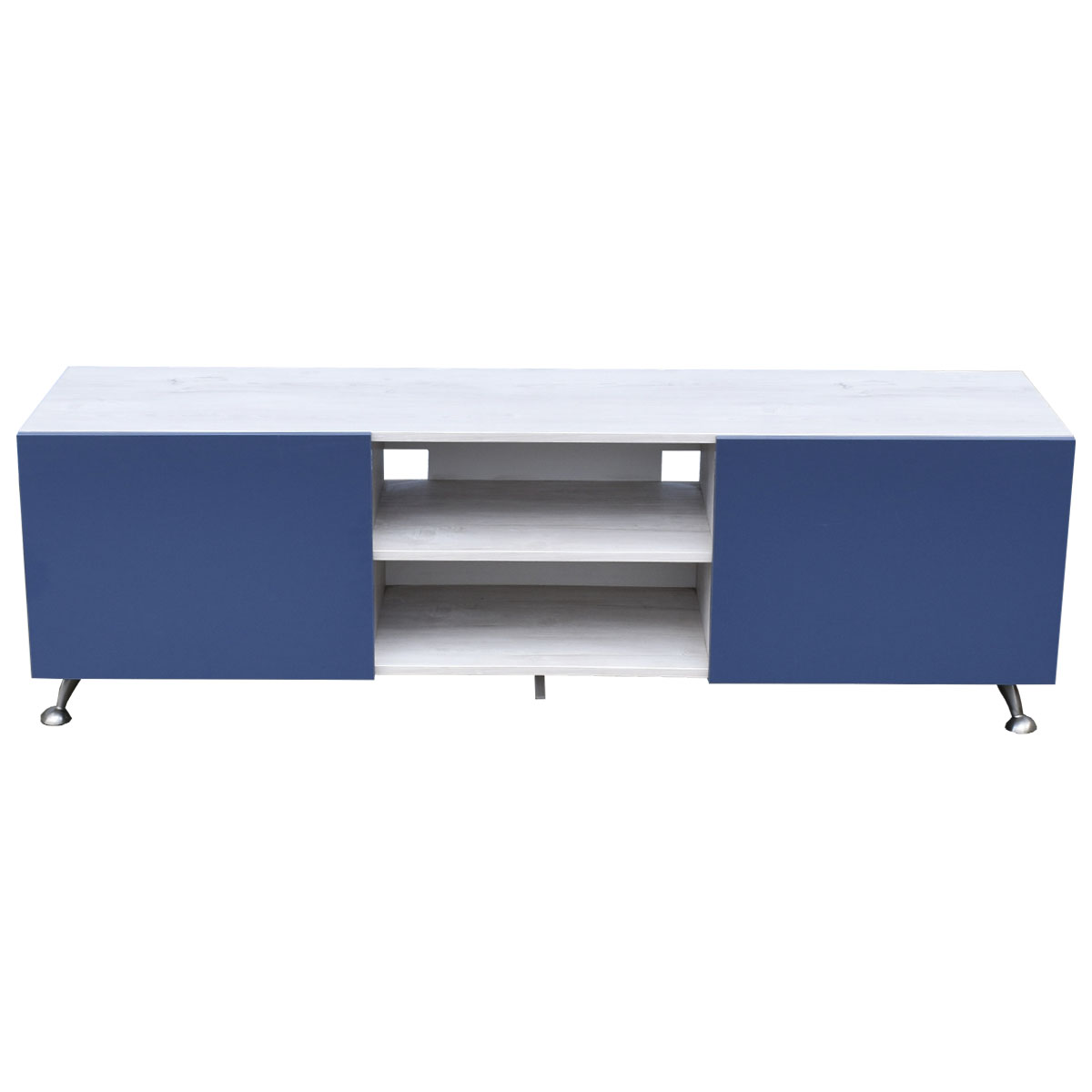 Mesa Para Tv Italy Hogare color Blanco con Azul