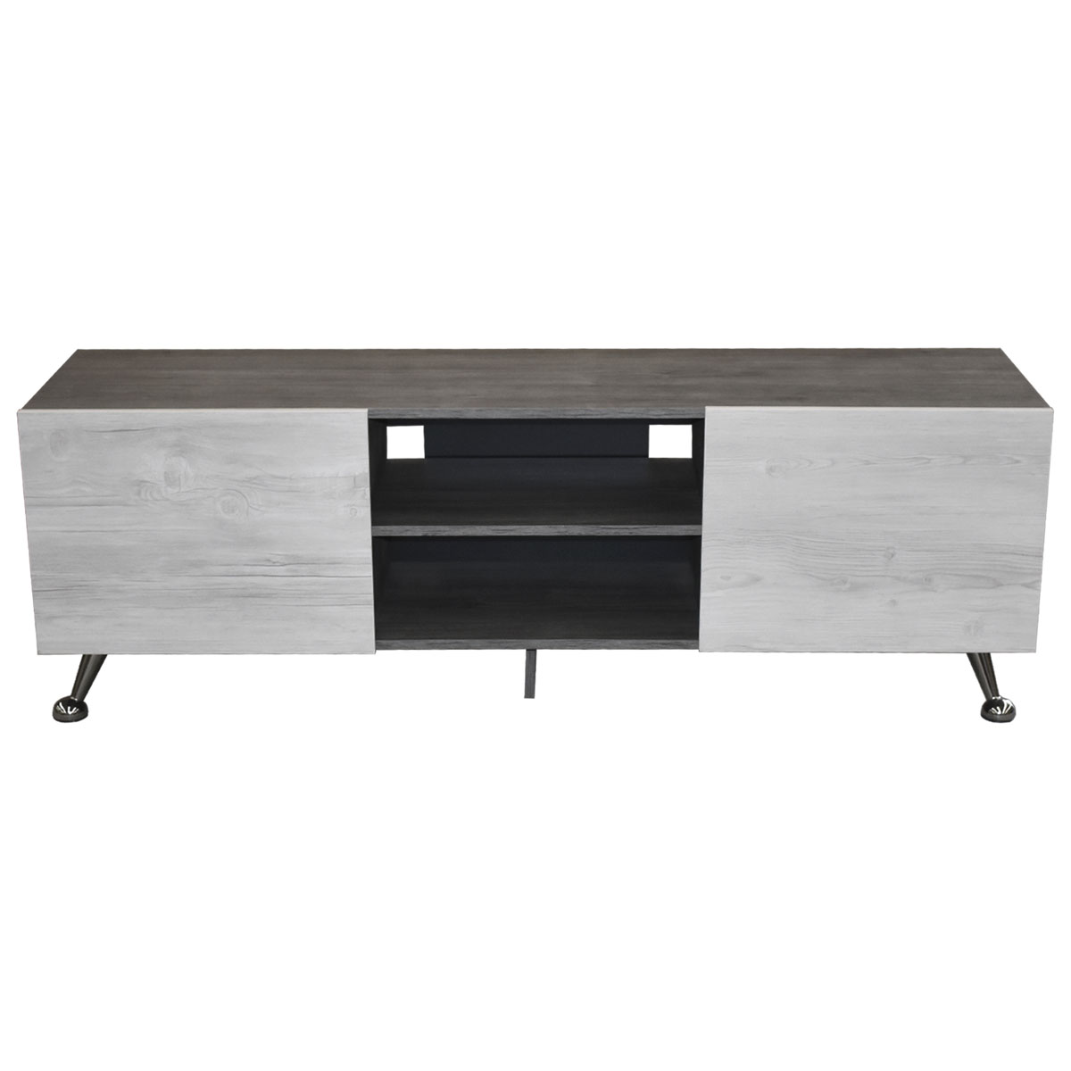 Mesa Para Tv Italy Hogare color Gris con Blanco