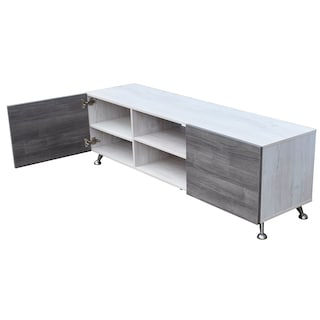Foto 4 | Mesa Para Tv Italy Hogare color Blanco con Gris