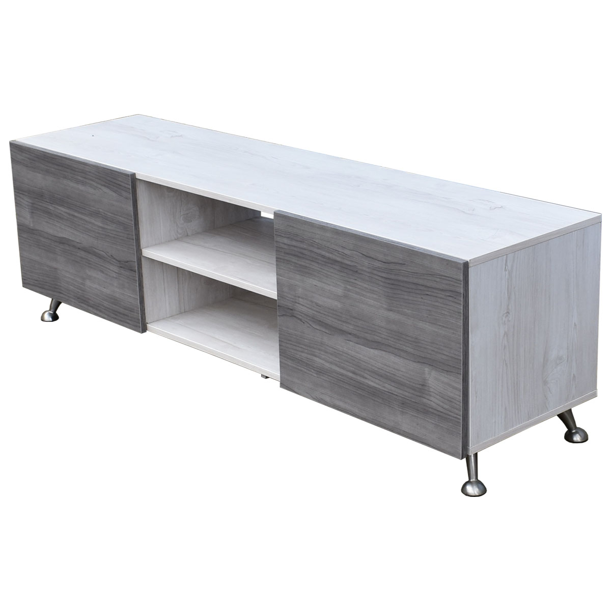 Foto 6 | Mesa Para Tv Italy Hogare color Blanco con Gris