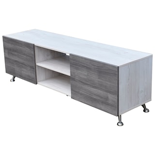 Foto 6 | Mesa Para Tv Italy Hogare color Blanco con Gris