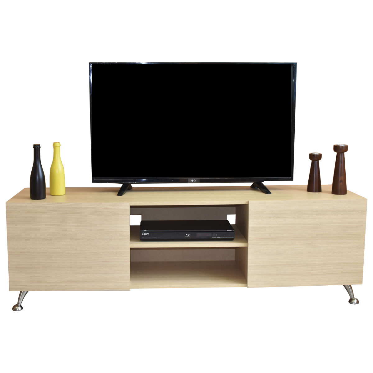 Foto 6 pulgar | Mesa Para Tv Italy color Beige  Hogare Roble