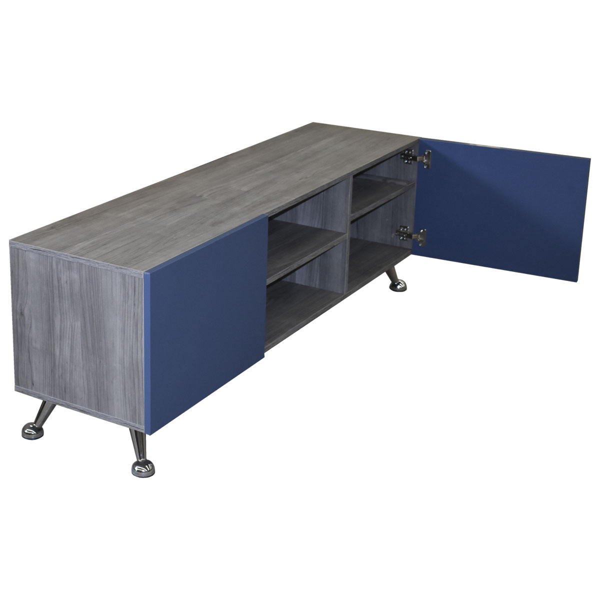 Foto 4 | Mesa para TV Hogare Italy color Gris/azul