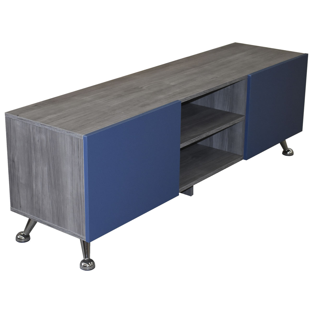 Foto 5 | Mesa para TV Hogare Italy color Gris/azul