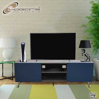 Foto 7 | Mesa para TV Hogare Italy color Gris/azul