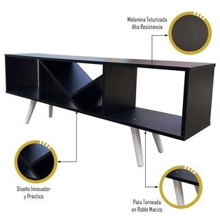Foto 2 | Mesa para TV Hogare Smart Var 001 color Negro