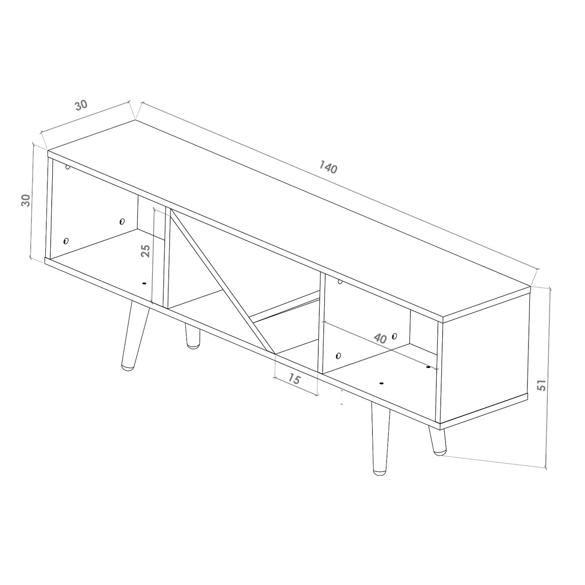 Foto 9 pulgar | Mesa para TV Hogare Smart Var 001 color Negro