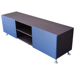 Foto 3 | Mesa para TV Hogare Italy color Azul y Marrón