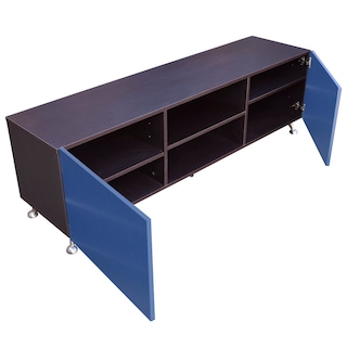 Foto 5 | Mesa para TV Hogare Italy color Azul y Marrón