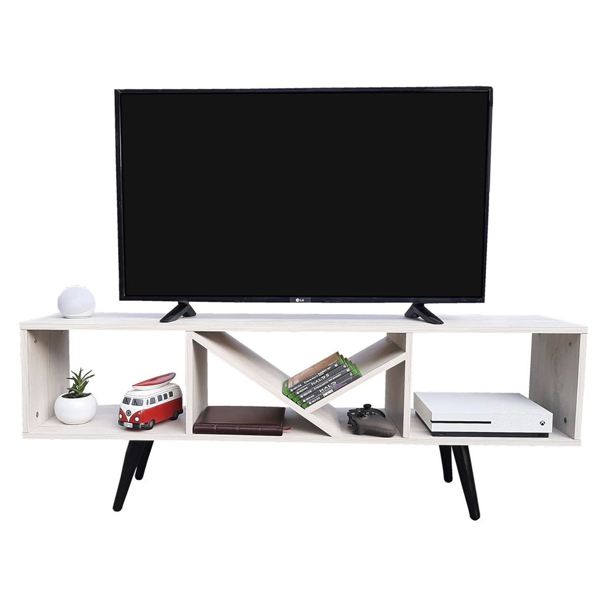 Foto 4 pulgar | Mesa para TV Hogare Smart Var 001 color Blanco