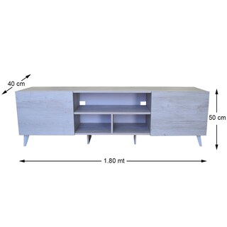 Foto 4 | Mesa para Pantalla Hogare Europa color Blanco